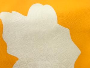 アンティーク　塩瀬歌舞伎役者模様織出し名古屋帯